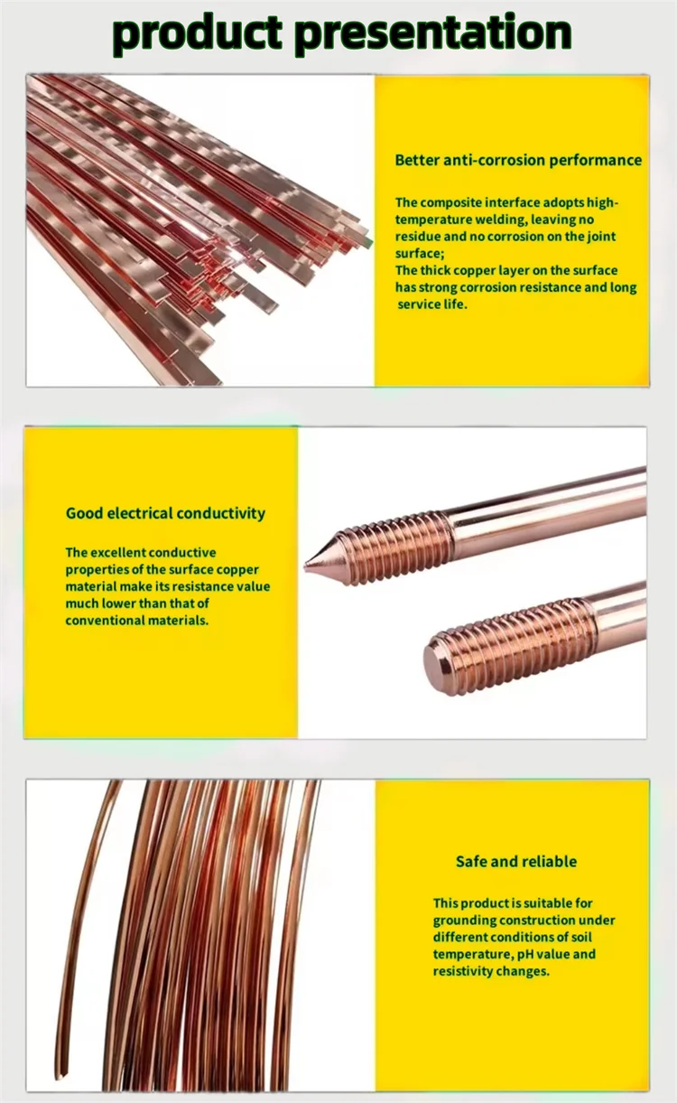 Ground Rod Conductor Wire CCS Copper Clad Steel Wire