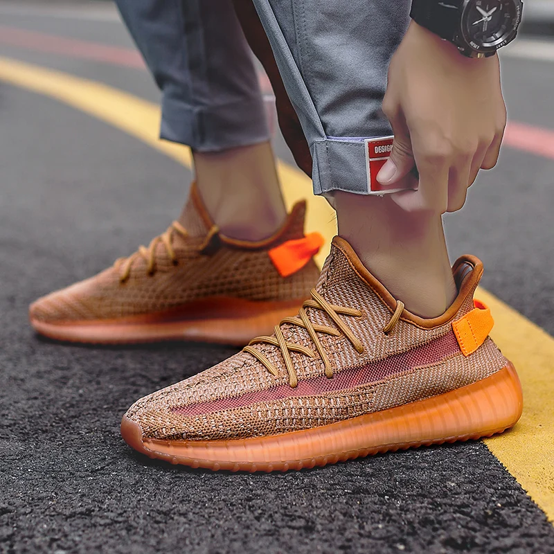 
 Оптовая продажа, новинка, мужские кроссовки Yeezy для бега, мужская спортивная обувь  