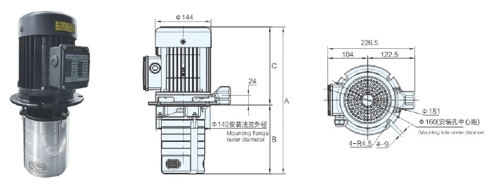 200V/380V垂直多段遠心ポンプ50HZ60HZウォーターポンプビッグパワー 