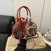 Red leopard print