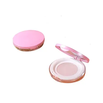 Wholesale Custom Design Plastic Compact Container Loose Powder Cosmetic Packaging with Stamping Varnishing for Eye Shadow Print