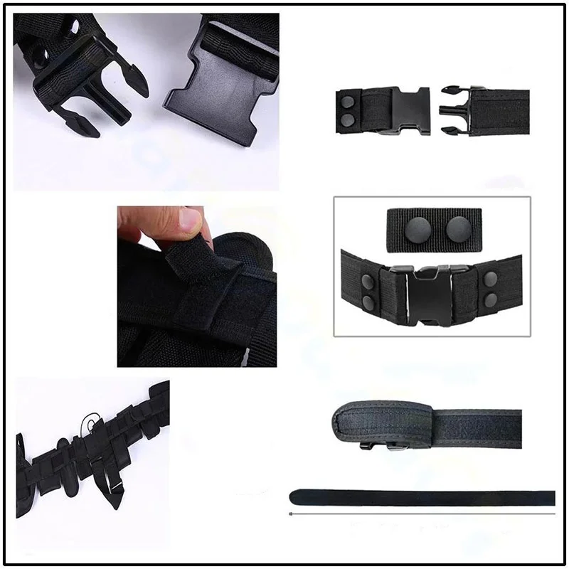 Premium Outdoor Tactical Belt Set Security Modular Equipment Multi-pockets Hip Pack Training Hunting Multifunctional Belt Bag