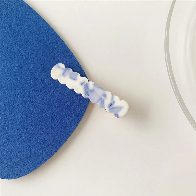 Женский зажим для волос из синего и белого фарфора в китайском стиле 2021