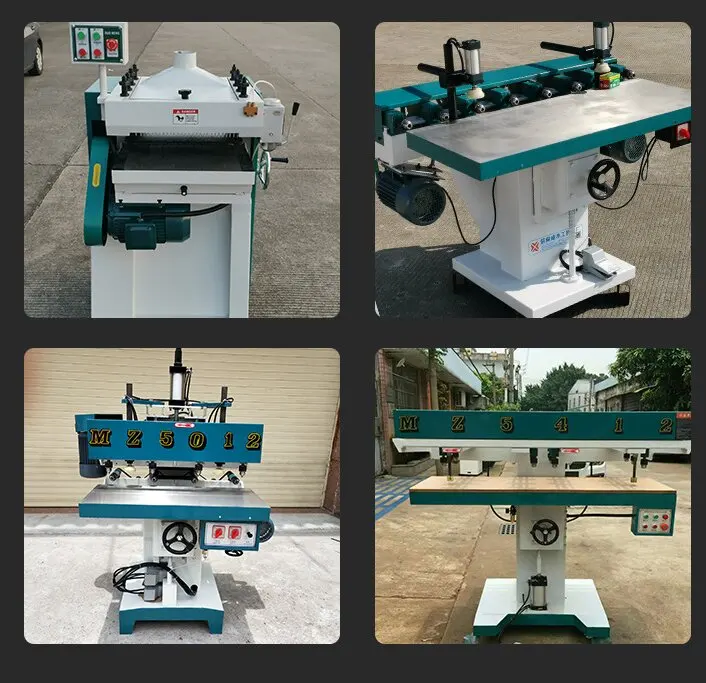 TEBAK Bench Wood Thickness Planer Single-sided Woodworking Planer Thicknesser Plastic PP Cutting Board Wood Planing Machine