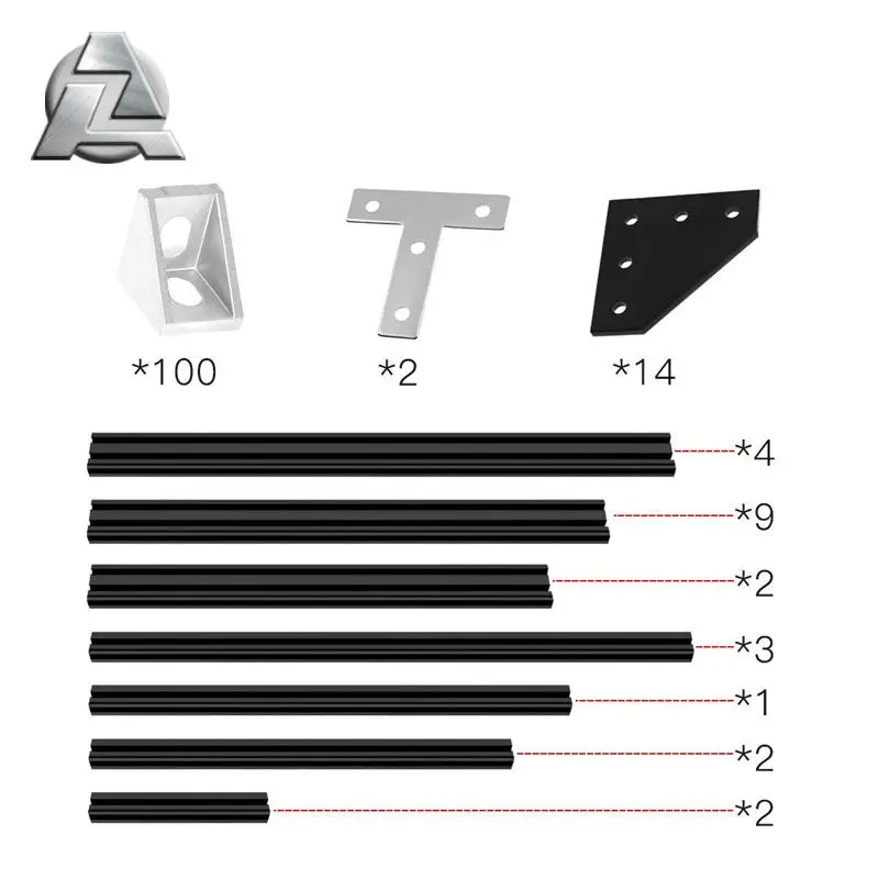 3d Printer Core Xy Diy Complete Kit Parts Framing Aluminum Alloy v Slot Vslot Corexy Extrusion Frame Only 3d Printers