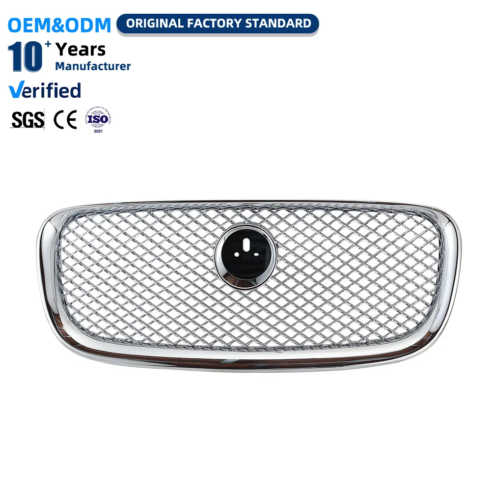 C2Z13199-A Chromed Car Grille Manufacture Mesh Grille Front Bumper Grille for Jaguar XF2012-2015