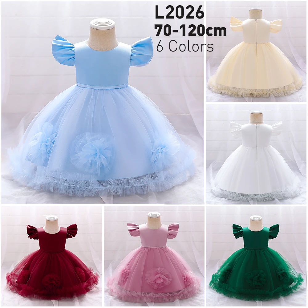 Летняя одежда элегантное кружевное платье вечернее принцессы на день рождения для маленьких девочек