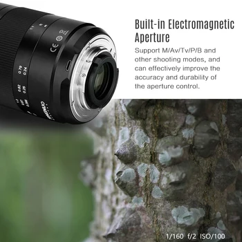YONGNUO YN60mm F2NE MF Macro Lens Manual Focus F2 Large Aperture for Nikon D500/D750/D600/D700/D800/D810/D300/D300S DSLR Cameras product image