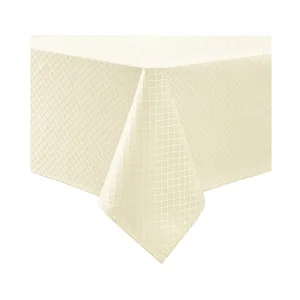 Wholesale Custom Table Cloth Polyester Jacquard Tablecloth Damask Table Linen Waterproof Rectangle Table Cover