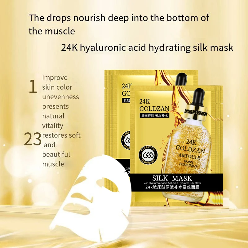 SHEZILI 24K Gold Hyaluronic Acid Silk Facial Mask - Hydrate