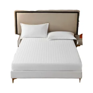 Wholesale Modern Hotel Microfiber Bed Pillowcase Stitching Cheap Cotton Fabric Sleeping Accessories