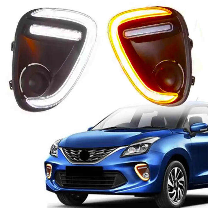 バレーノ　ＢＡＬＥＮＯ　ＤＲＬ　デイライト New 12V LED Daytime Running Lights & Turn Signal for Suzuki Baleno
