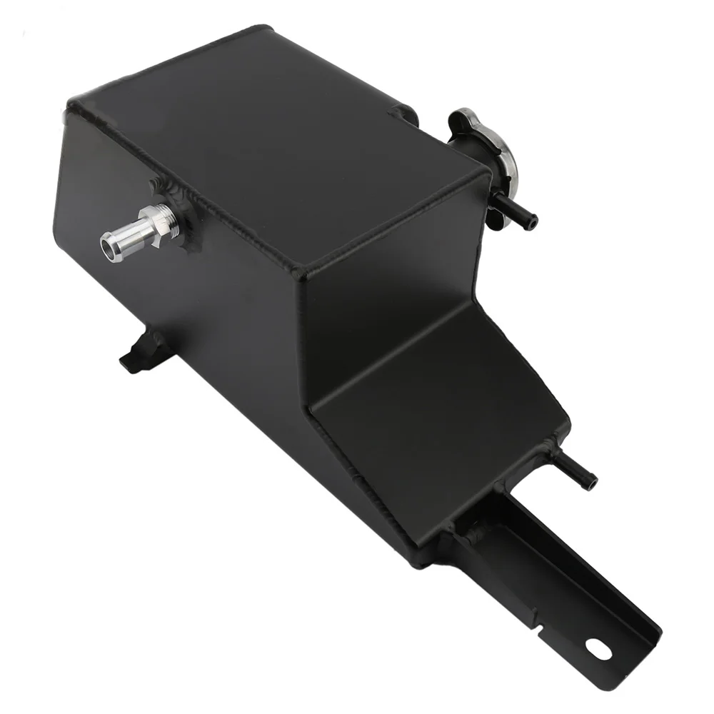 Vase D'Expansion Radiateur 1L Alliage Aluminium - Réservoir Refroidissement Moteur Universel - Noir
