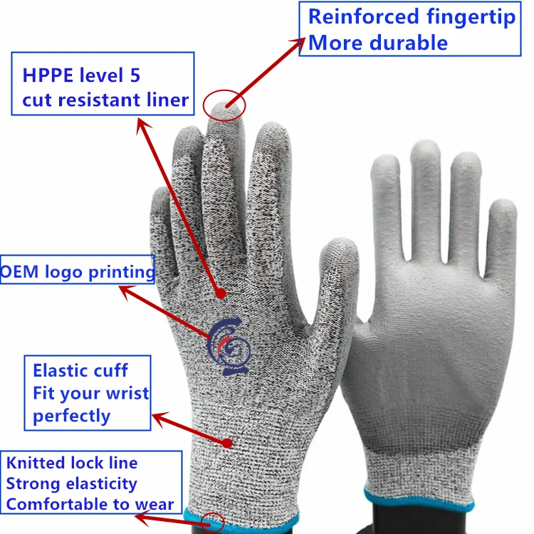 Abrasion Resistant Cut Resistant Clothing For Glass Glass Industry