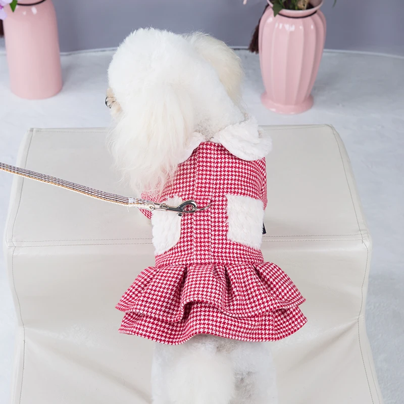 cute dog dresses Dog Pink Wedding Dress main image 0