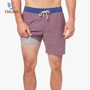 2026 New Design High-Waist Man Swimming Shorts Custom Printing Quick Dry Trunks With Pockets Stretch Beach Shorts High Waist Men