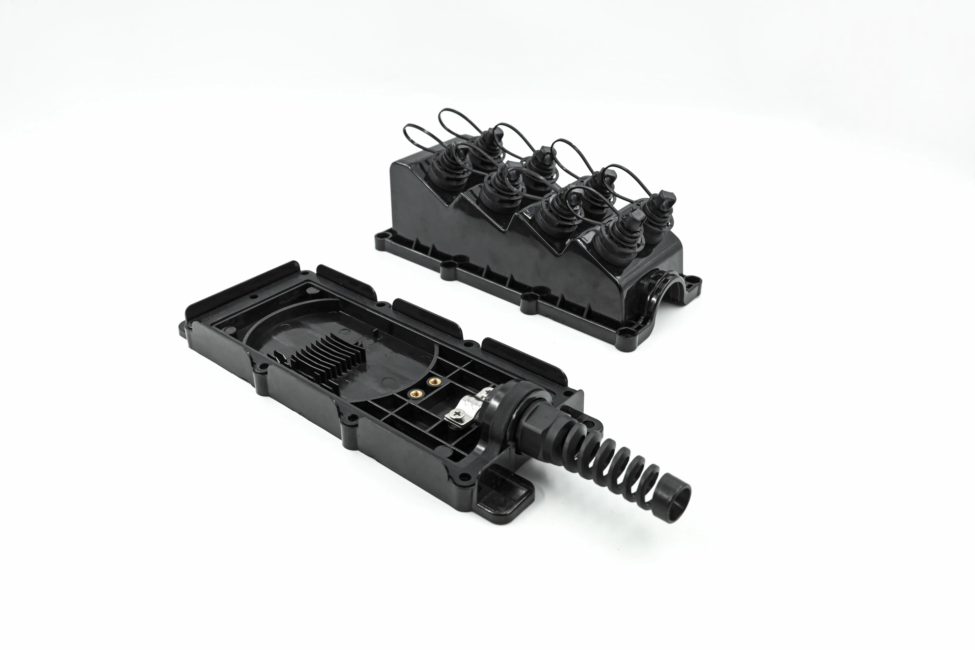 SC APC FTTA Fiber Optic Termination Box FTTH 4 Ports With 1x4 Splitter