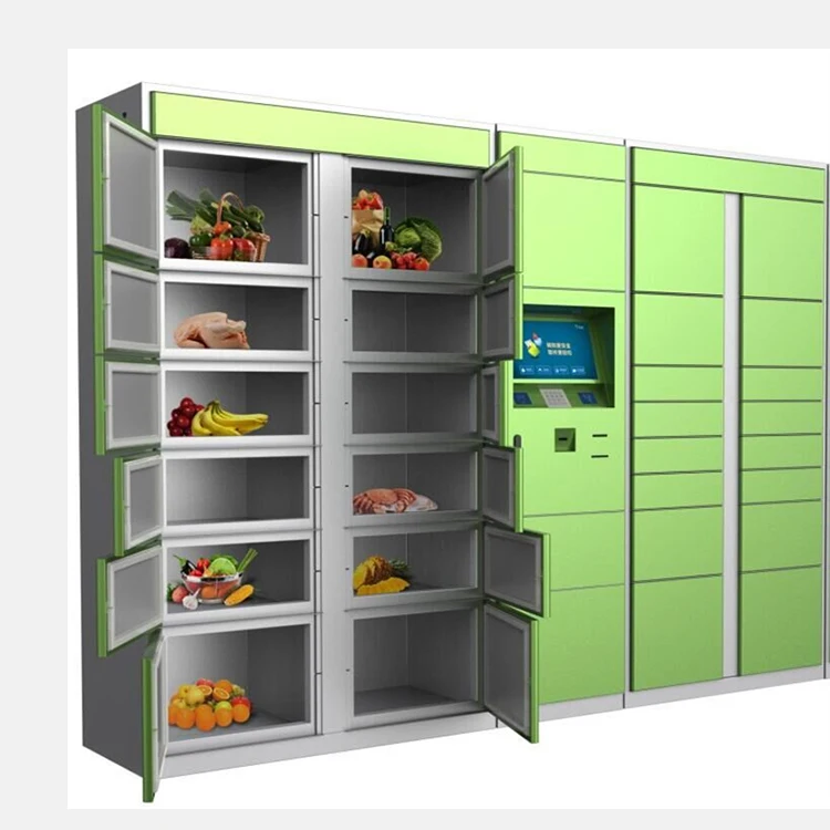 Fingerprint Delivery Intelligent Gym Outdoor Parcel Locker System Digital Electronic Steel Smart Metal Storage Lockers