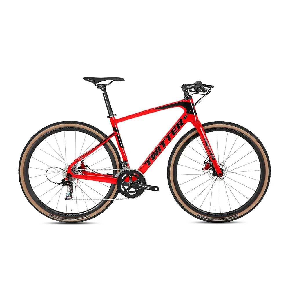 Twitter Men 22速ハイブリッドロードバイク 54cm カーボンファイバー