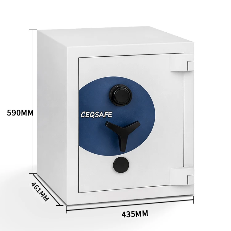 mk 894 ceqsafe digital fingerprint combination lock white 50mm door thickness two hours fireproof home safe box-14