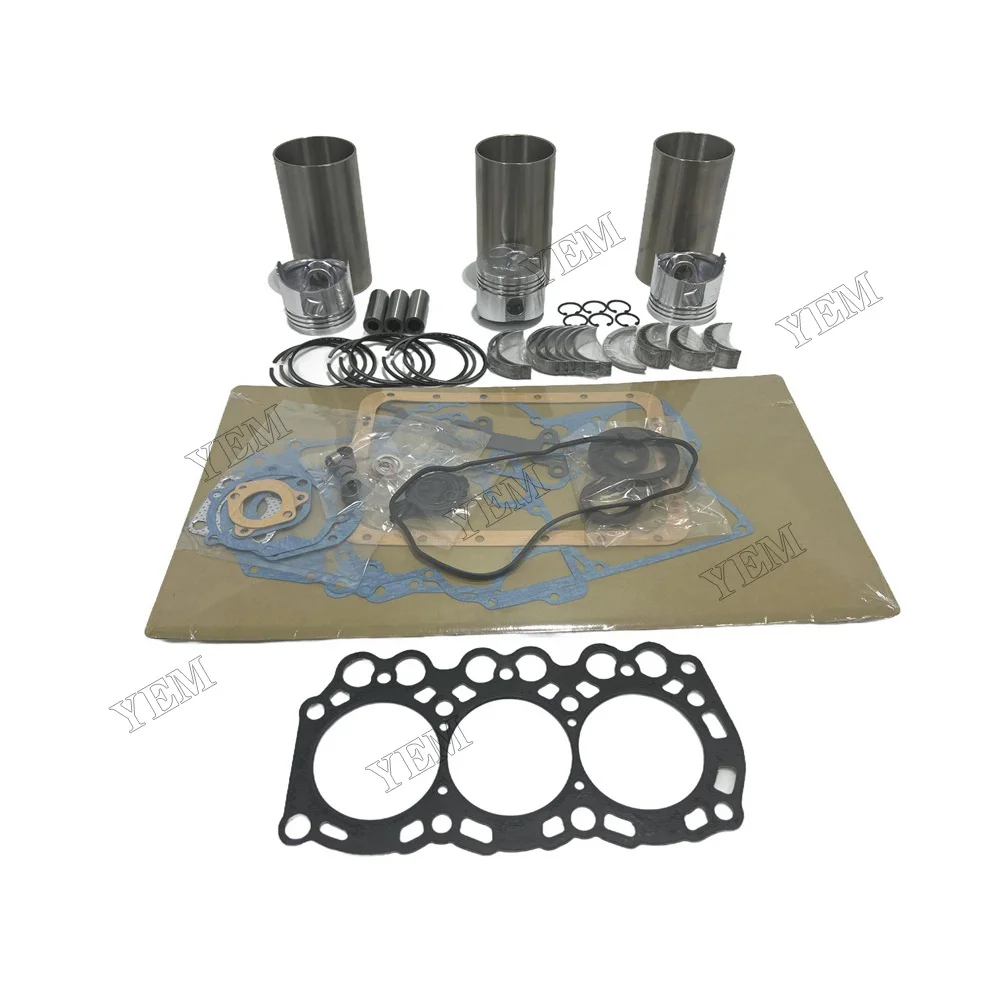L3C Overhaul Rebuild Kit With Full Gasket Bearing Set for Mitsubishi Engine