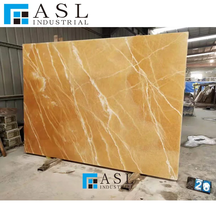 Yellow onyx light honey color transparent polished golden onix 12x24 marble onyx slab Chinese gold vein classic onyx tile