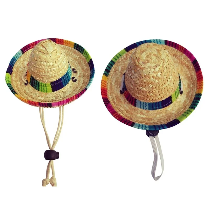 luau straw hats