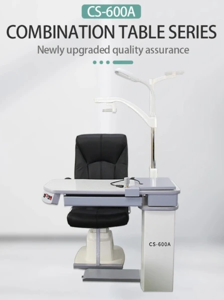 CS-600A Comprehensive Optometry Combination Electric Table and Chair Unit for Ophthalmic Instruments and Medical Equipment