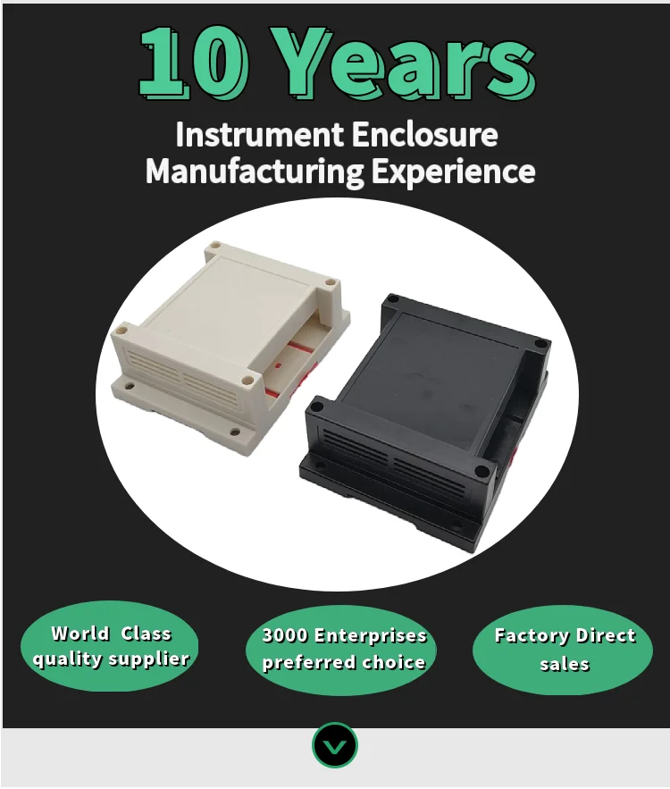 115*90*40mm Hot Selling Abs Control Box Custom Pcb Din Rail Enclosure