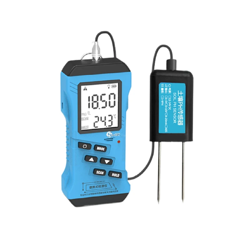 Sentec LCD Display Digital Soil Moisture and Temperature NPK 7 in 1 pH and Ec Probe Sensor for Soil