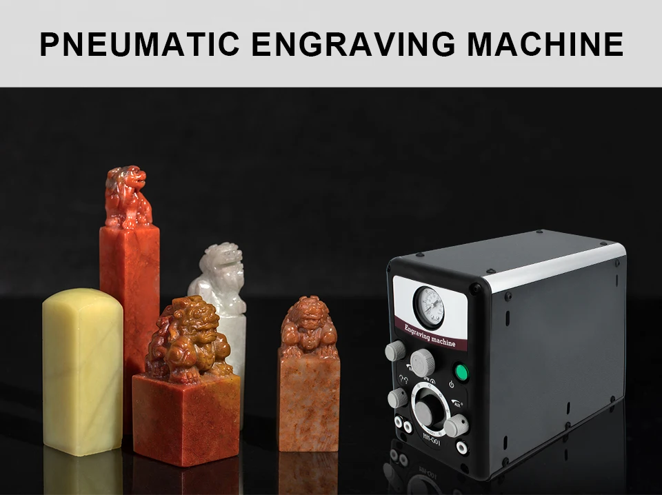 Double Handpiece Hhg01 8000 Rpm Graver Pneumatic Portable Jewelry