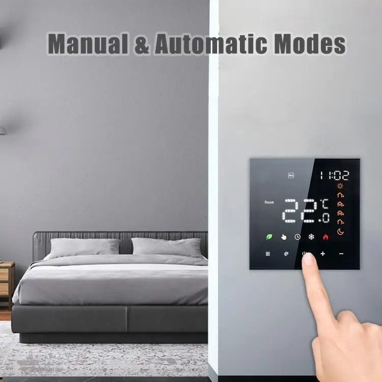 Smart Thermostat 3A Digital Programmable LCD Display Touchscreen Underfloor Heating Temperature Controller Digital Intelligent W