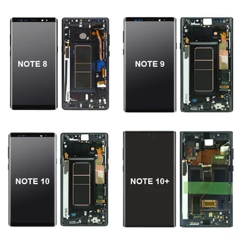 Mobile phone LCDs For Samsung Note 5 N920 Note 2 3 4 8 9 10 Plus 20 Ultra LCD Screen Display With Digitizer Touch Assembly