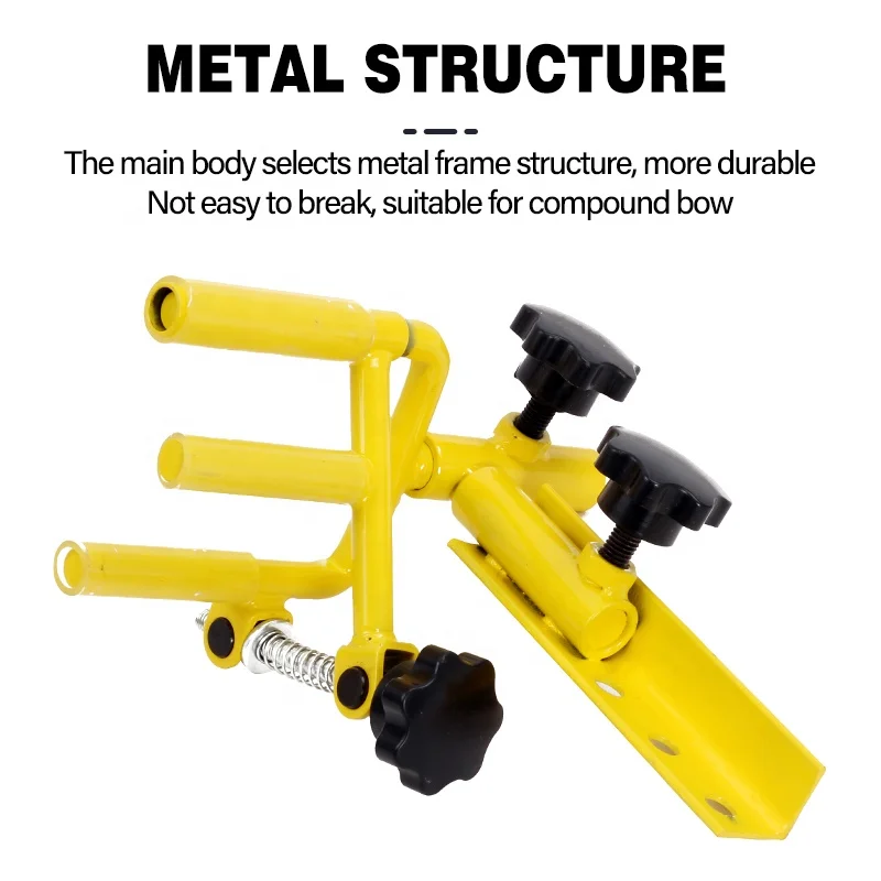 Archery Bow Vise Compound Bows and Arrow Metal Adjustable Equipment Stand Holder Professional Parallel Universal Tool Bracket