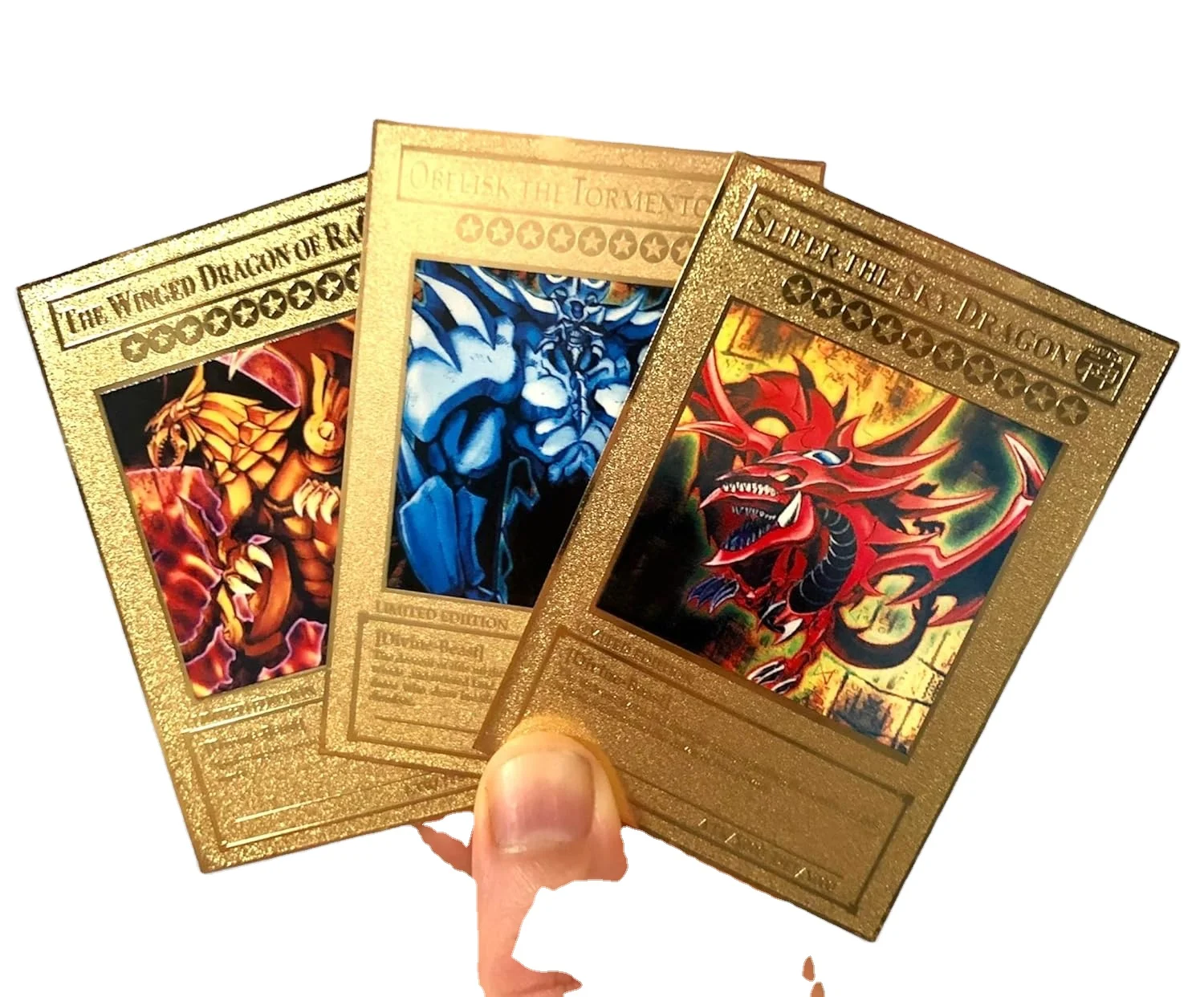 Yu-gi-oh Exodia the Forbidden One LART-EN004 Custom Metal GOLD Yugioh Card
