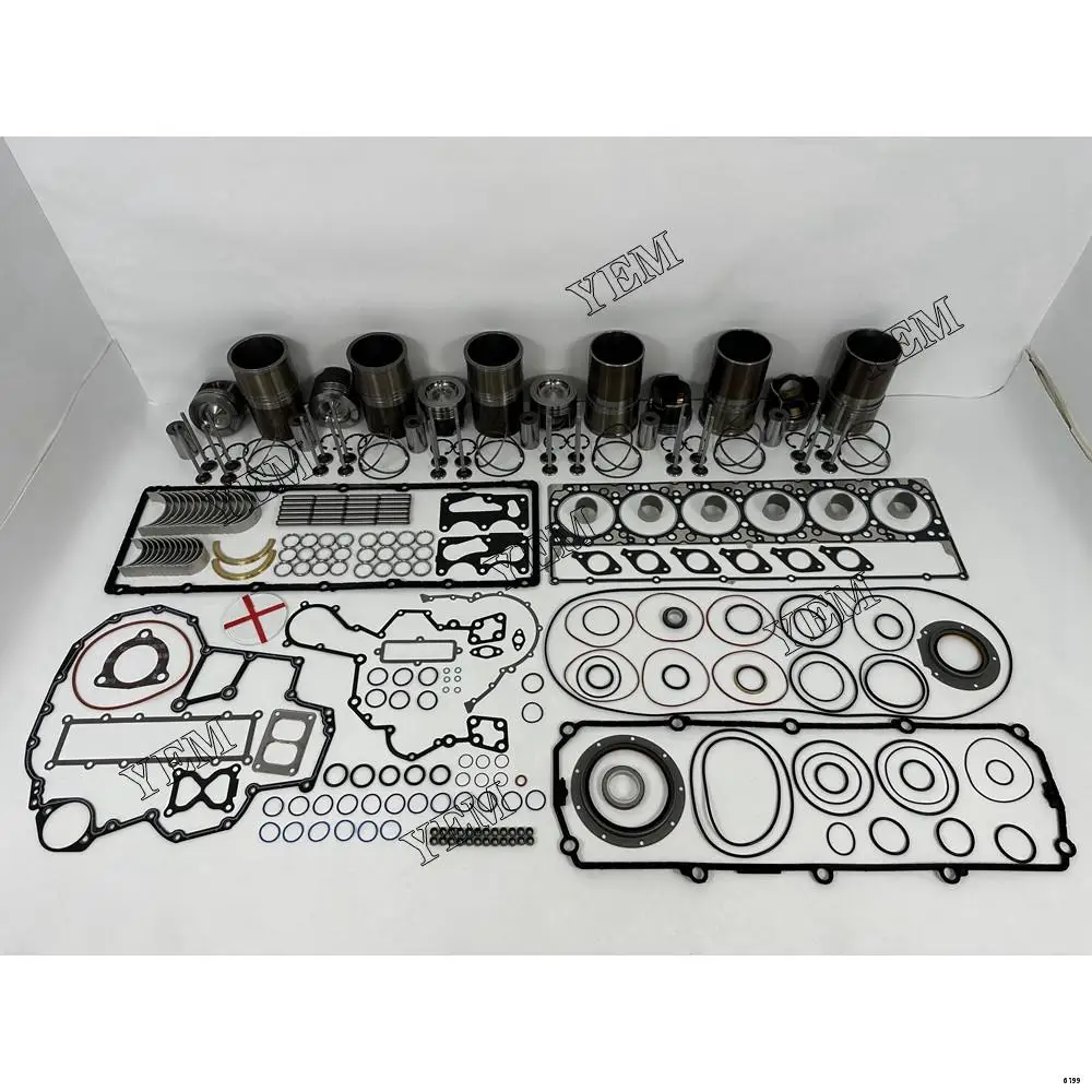Engine Rebuilding Kit With Piston Rings Full Gasket Set Valves Kit Bearing Set Fit for Caterpillar C11