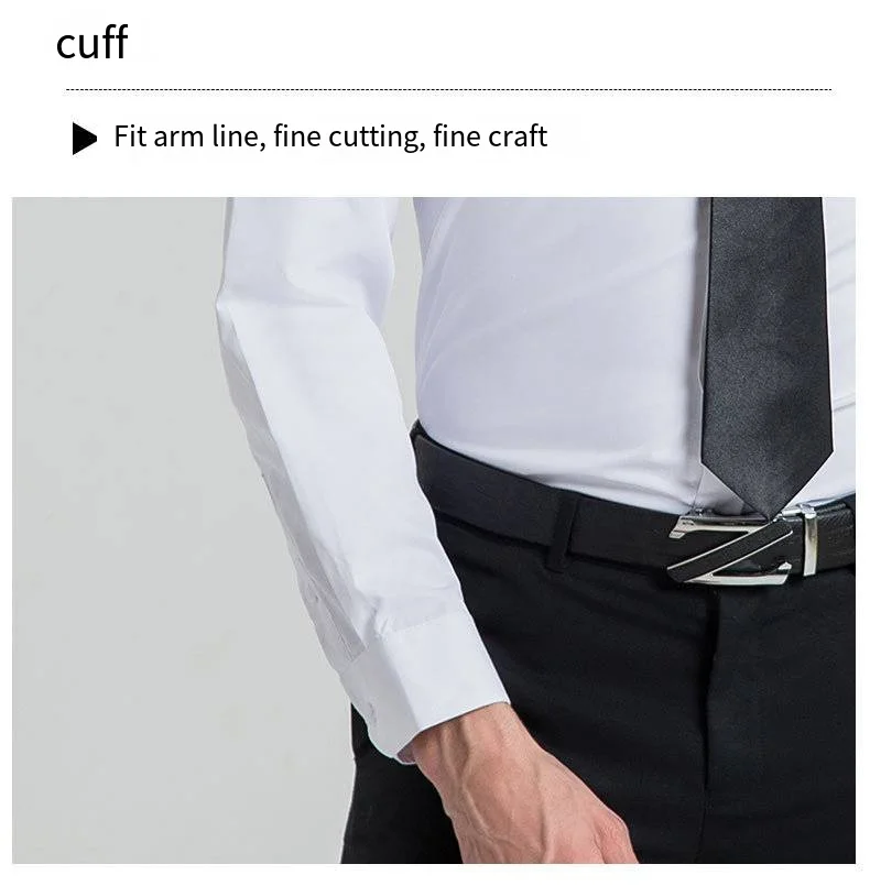 Hersteller Großhandel Custom New Blank Shirt Herren Langarm Slim Business Formal Wear Professional Plus Size679_voghion.com