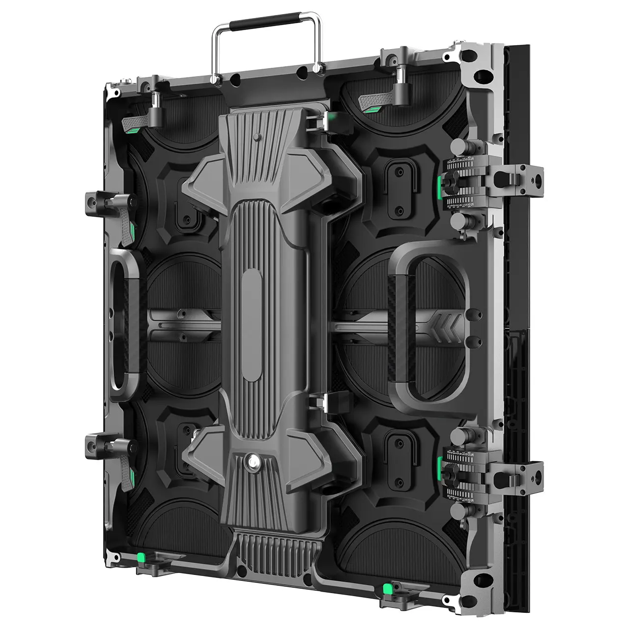 500x500-S Indoor and outdoor Cabinet (Flat, curved 0-20 degree, Right Angle) 500x500x62mm 3.8KG led module 250x250mm P3.91 P4.81 P2.976 P2.604