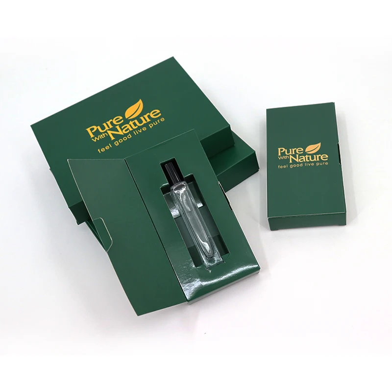 Luxury Custom Fragrance Essential Oil Mini 5ml 8ml 10ml Perfume Roll on Bottle Portable Paper Gift Box Packaging Box With Magnet