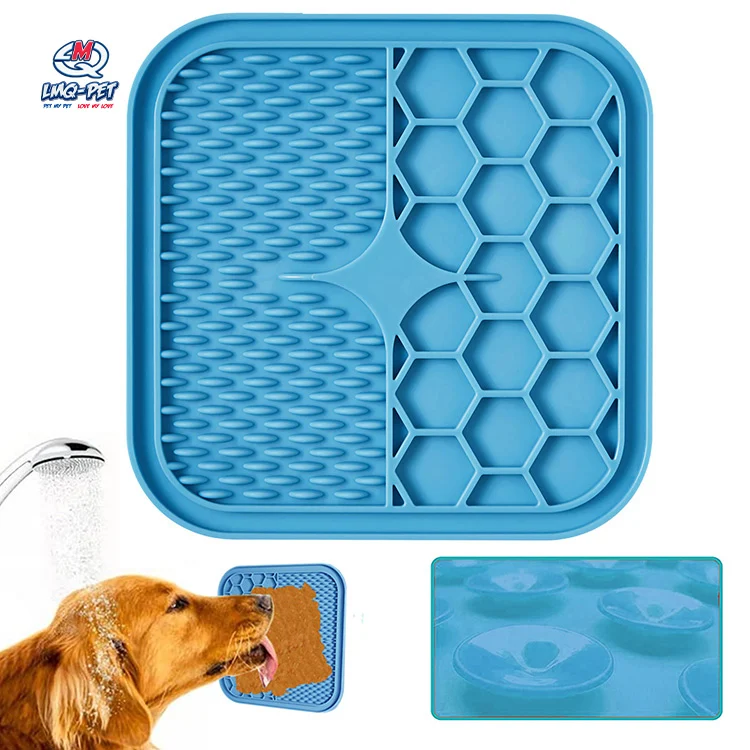 6 in 1 Slow Feeder Dog Bowls Silicone Licking Mat for Dogs Lick Mat Silicon  Feeding Mat Large Dog Feeder Bowl Cat Feeding Pad