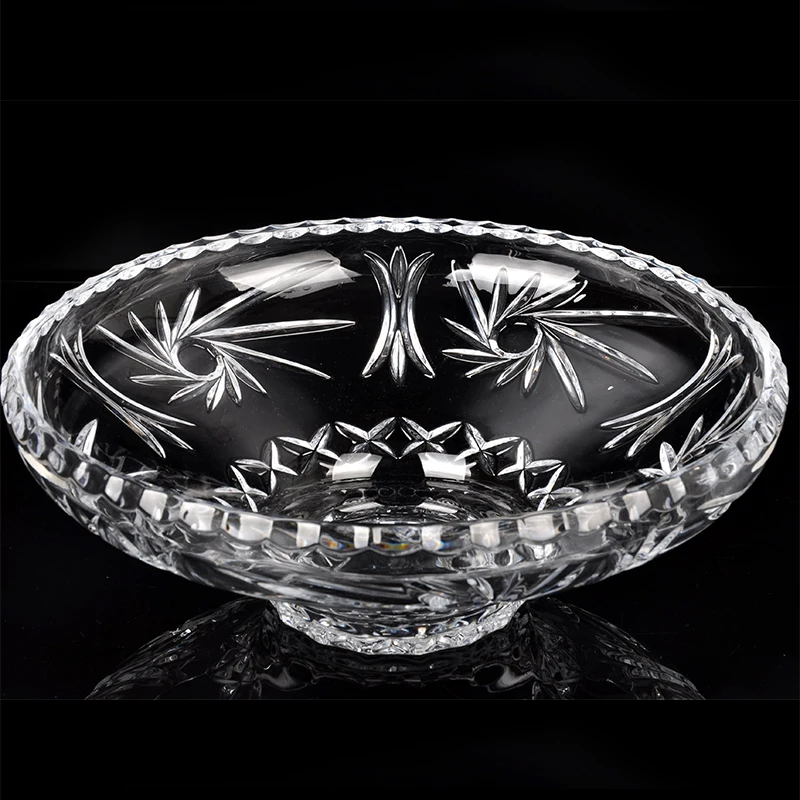 Footed Small Glass Fruit Bowls Footed Sweet Serving Stand Gold Rim