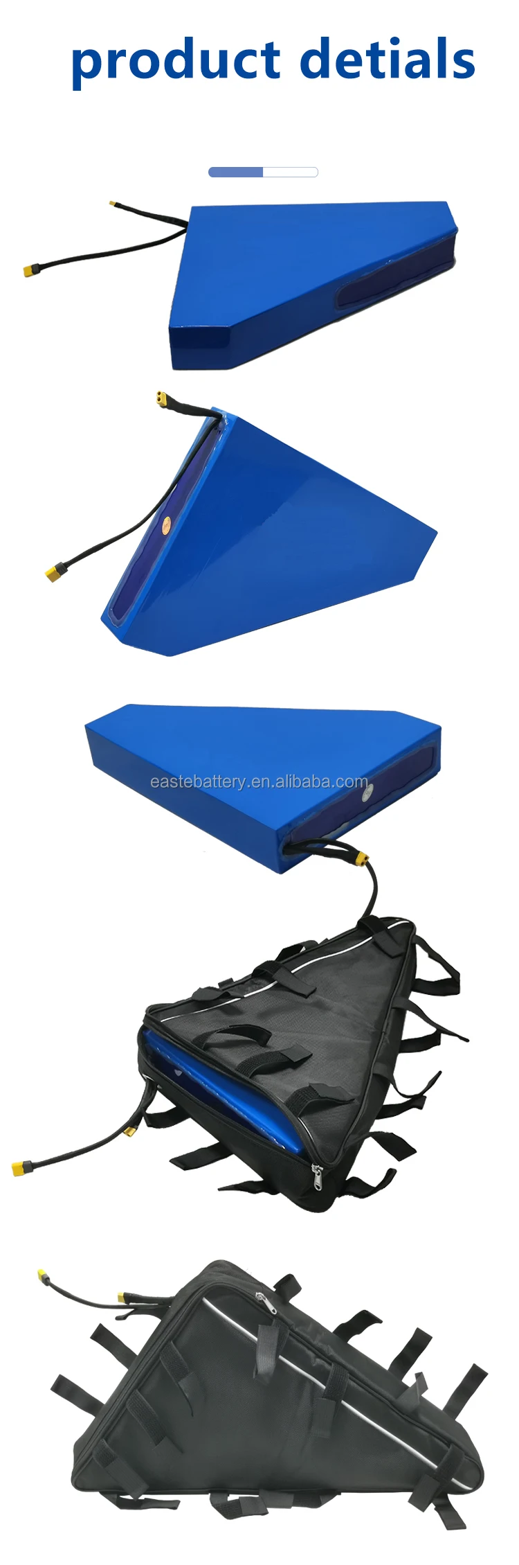 48 volt ebike battery lithium battery with triangle type battery bag for 48v 20ah li ion ebike pack