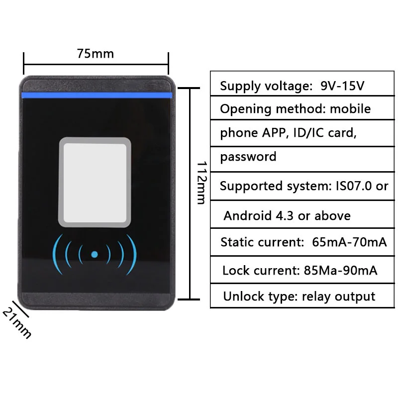 Qr Code Scanner Cloud Access Control Mobile Wifi Access Control Gate Access Control System Wifi Qr Reader