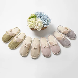 Women's Winter Fluffy Fur for Slippers Warm Comfortable Indoor Home with Soft PVC Outsole Customizaton Closed Toe Anti-Slip