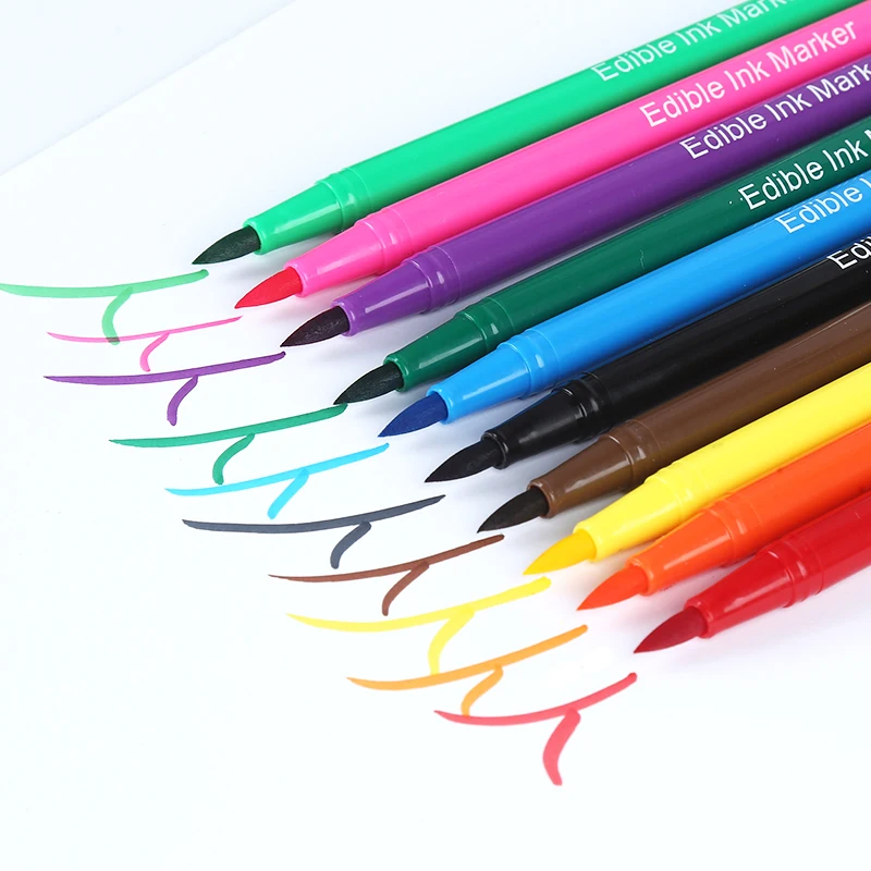 Полноцветная пластиковая пищевая чернильная маркерная ручка для пищевых продуктов инструмент приготовления
