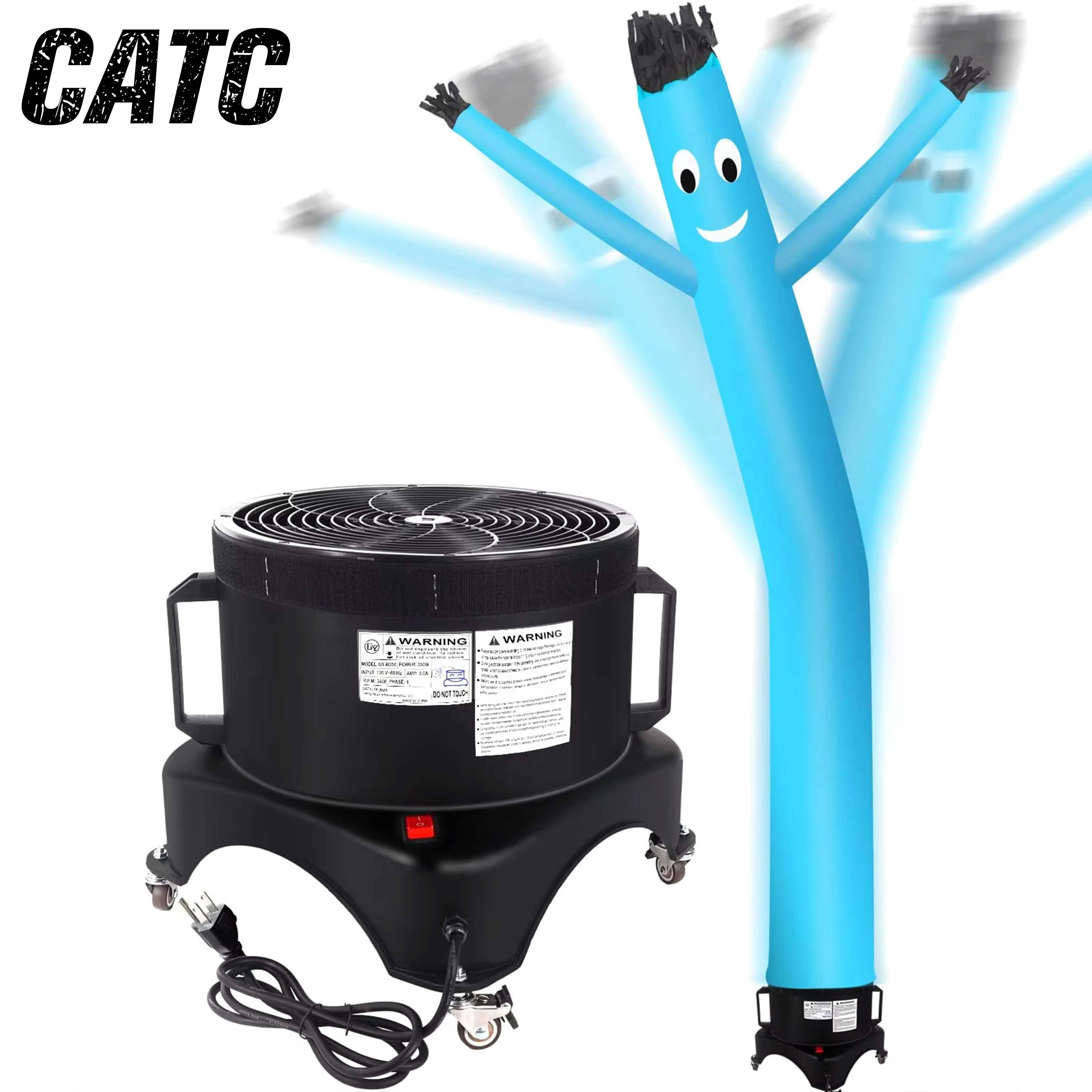 CATC Commercial Inflatable Tube Man for Outdoor Event Promotion Funny Face Air Sky Dancer with Blower Accessory