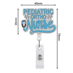 Новые стили, медицинская серия, бейдж для студентов, катушка для скраба, жизнь, акриловый бейдж, держатель, бейдж для медсестры, катушка
