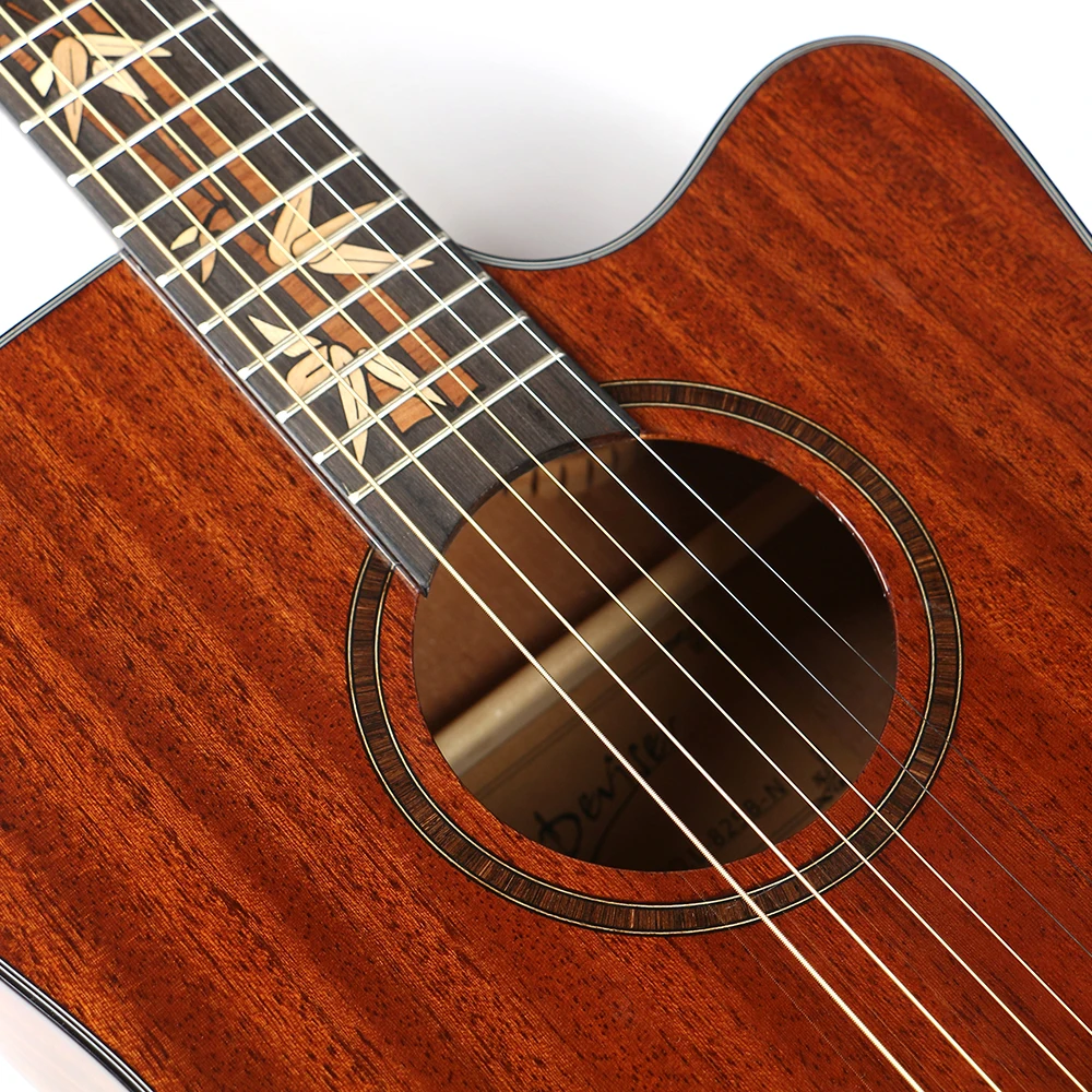 Deviser L-825B Acoustic Guitar - Sapele Wood & Mahogany Neck