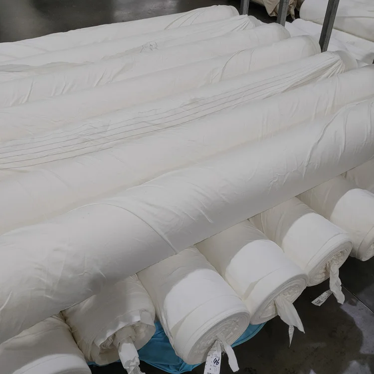 Factory Supplier Textail Raw Fabric Material, PFD Raw Cloth Cotton Fabric Knitted Greige Fabric for Clothing/