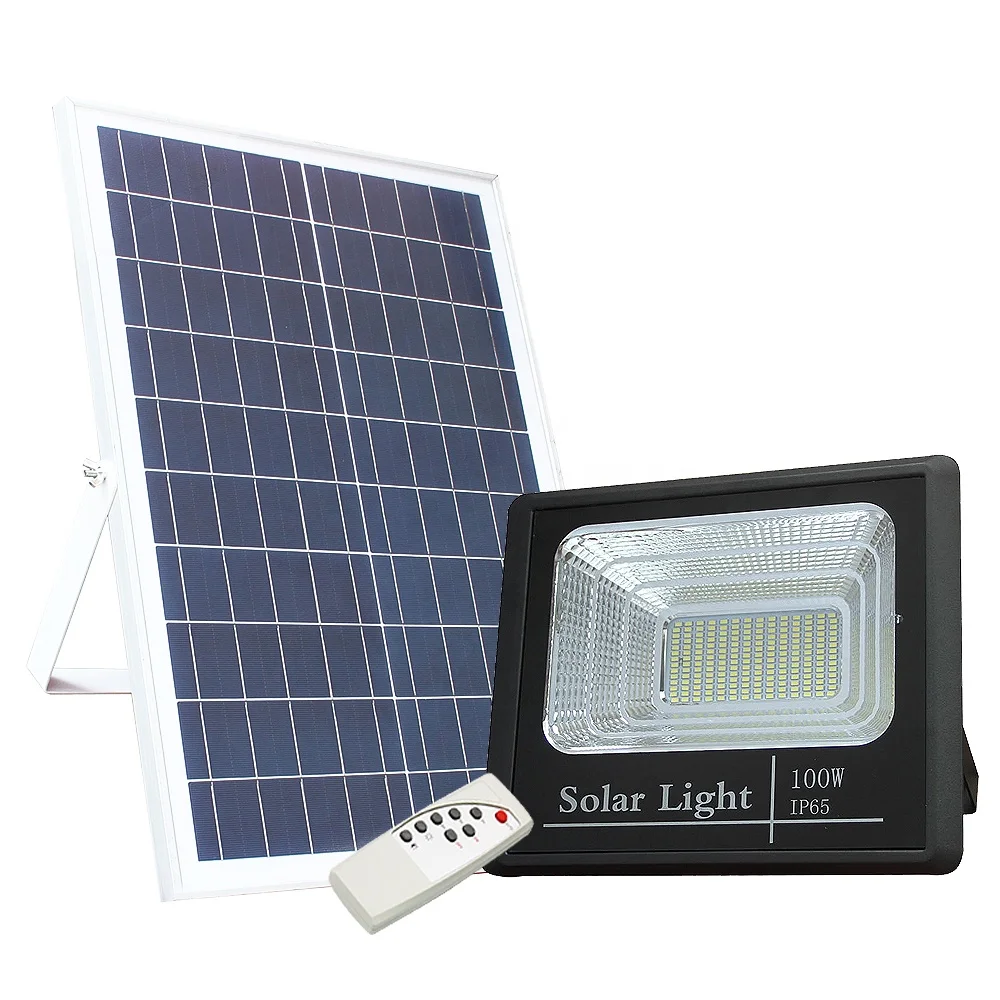 Solar IP65 Battery Floodlight 10w 25watt 40w 60w 100w 200w 300w Led Flood Light
